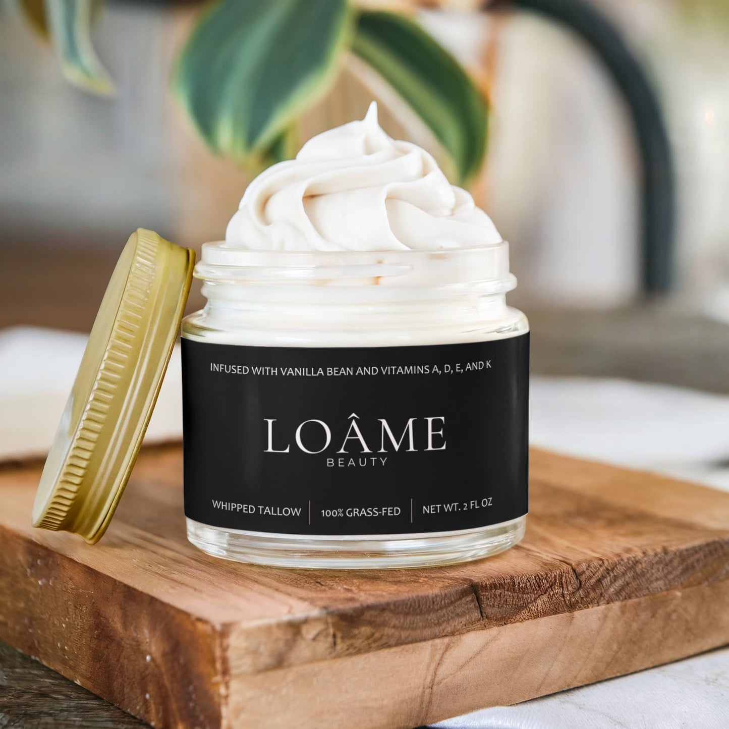 LOÂME Whipped Grass-Fed Tallow Balm with Vanilla Bean