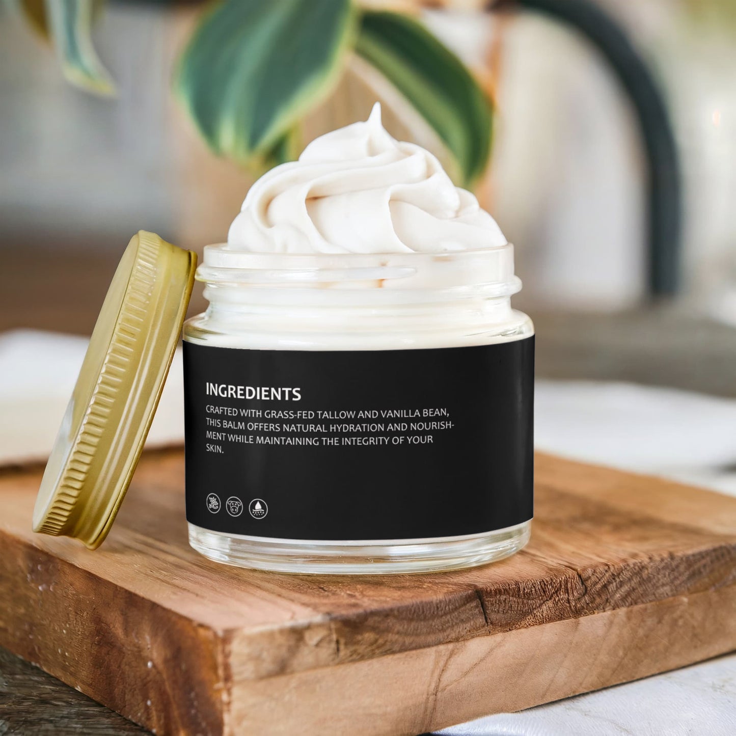 LOÂME Whipped Grass-Fed Tallow Balm with Vanilla Bean