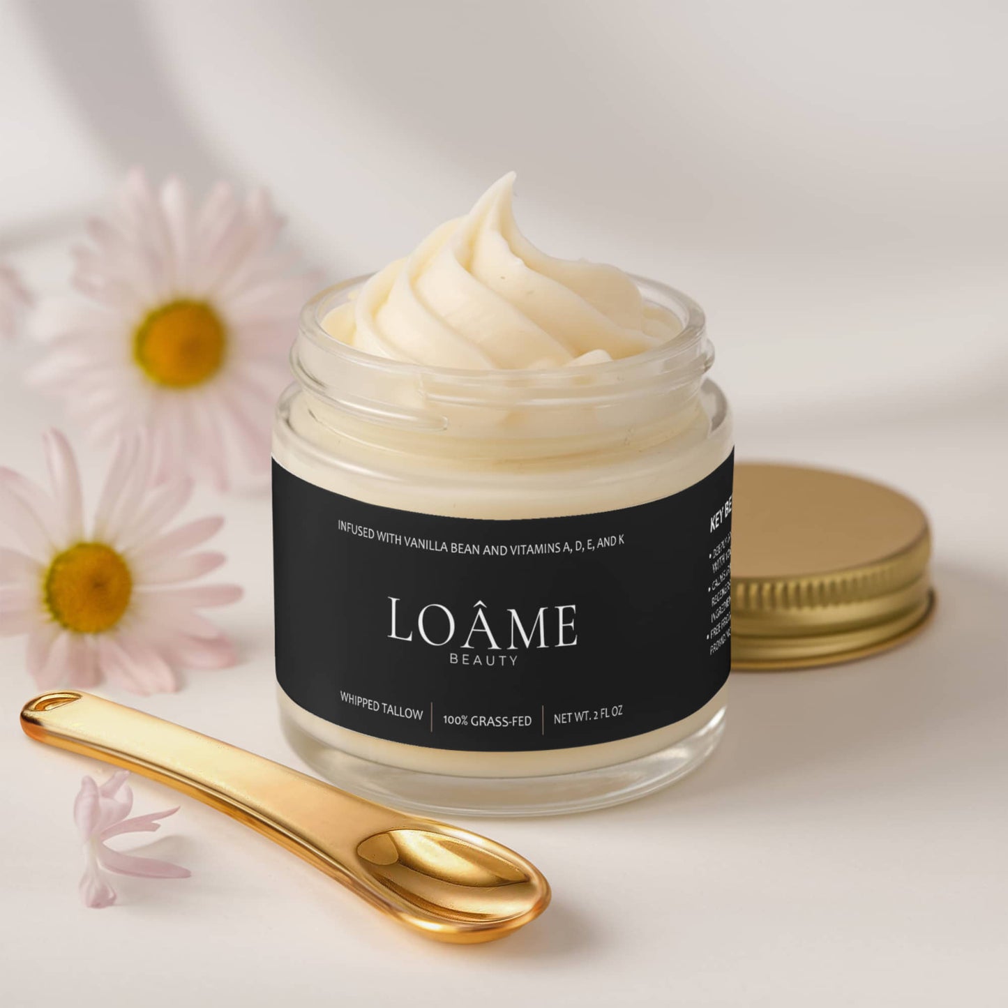LOÂME Whipped Grass-Fed Tallow Balm with Vanilla Bean
