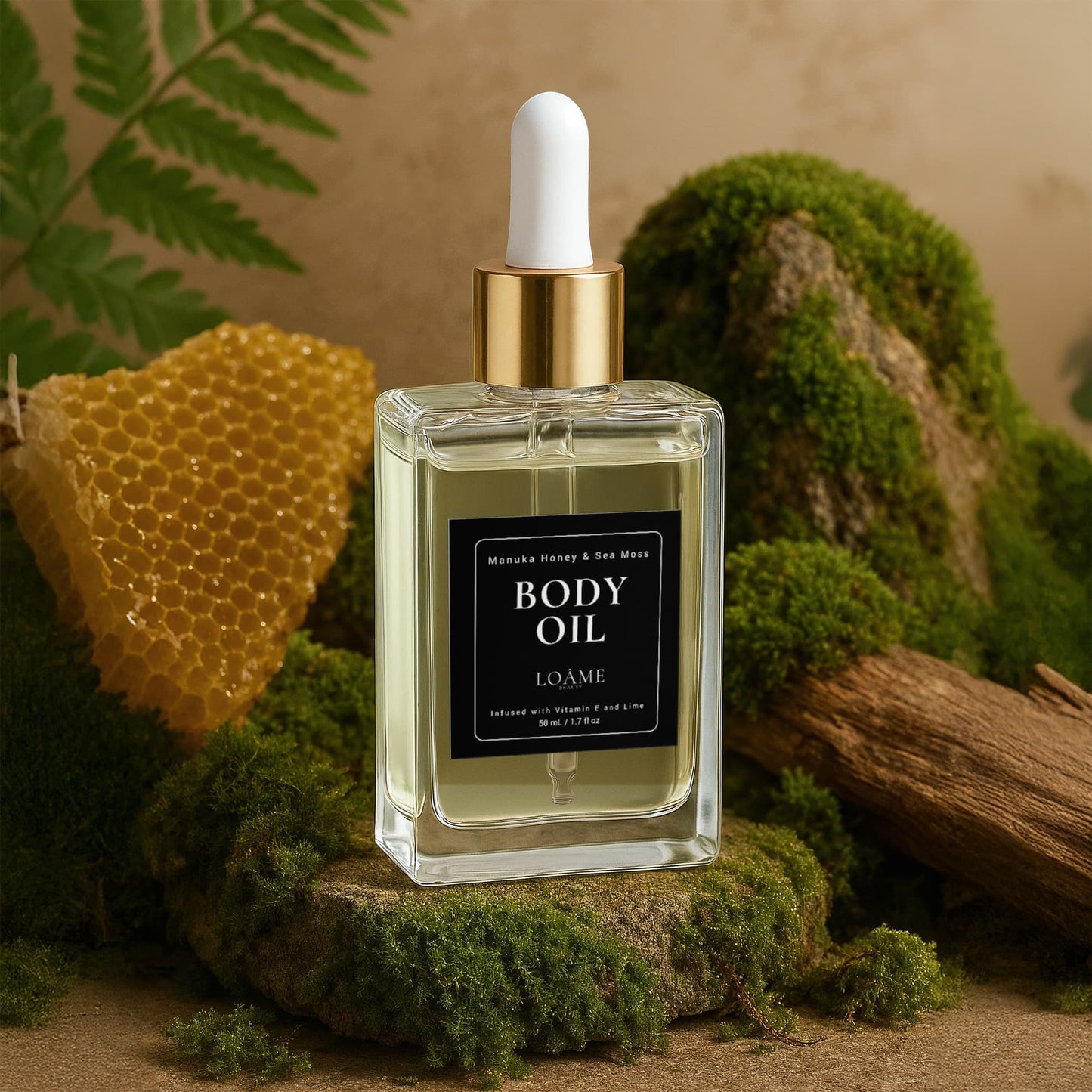 LOÂME Manuka Honey Sea Moss Post-Shave Oil