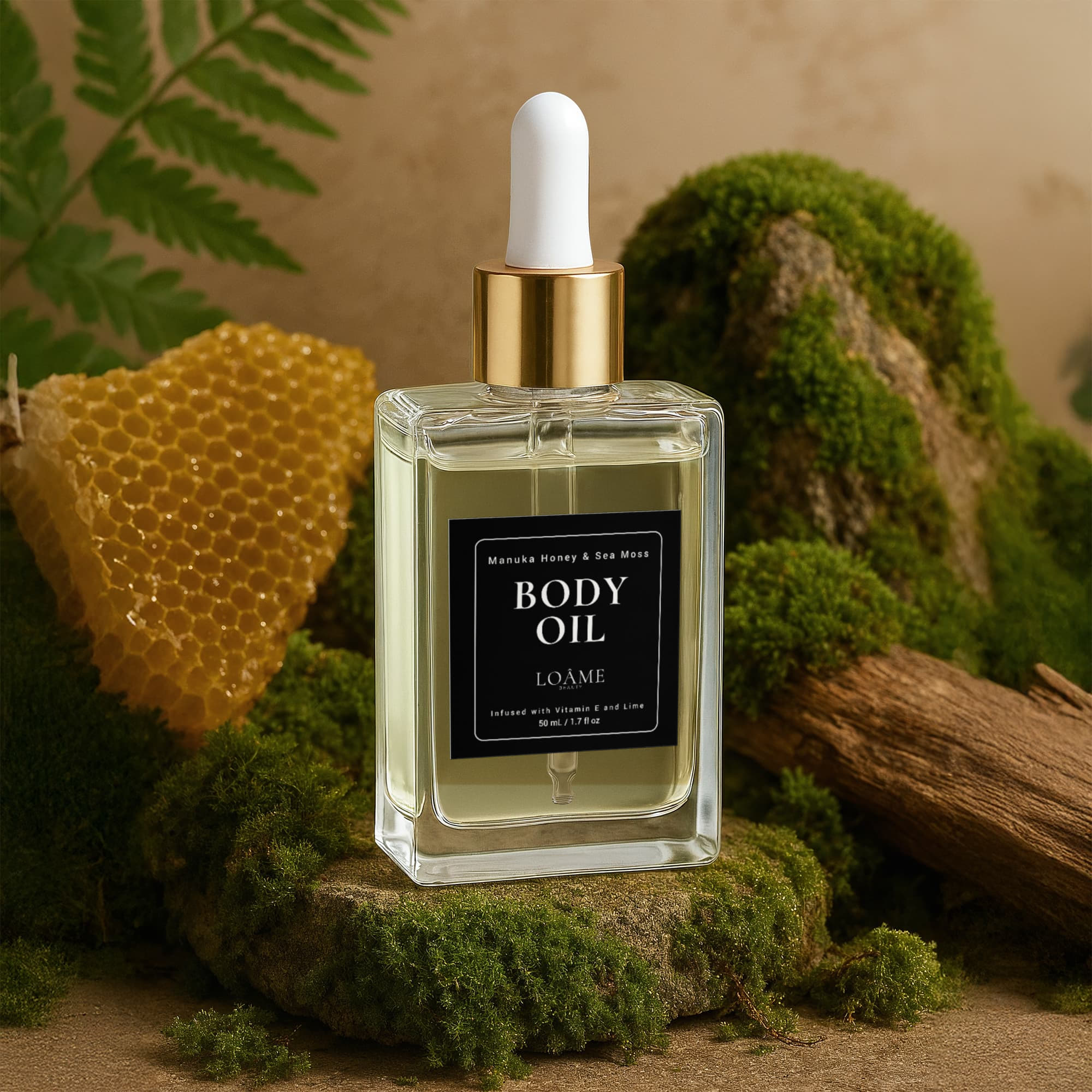 LOÂME Manuka Honey Sea Moss Post-Shave Oil